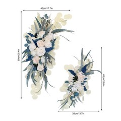 Wedding Arch Corner Flower Decor Large 90x45cm