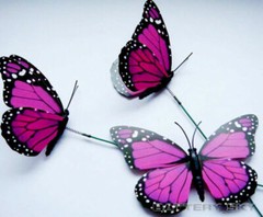 3D Colorful Artificial Butterflies Dummy Craft Wedding Party Floral Decor Gift
