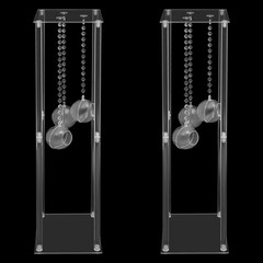 2Pcs Wedding Centerpieces Stand Wedding Flower Stand w/ Hanging Candle Holders