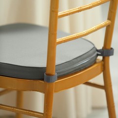 Charcoal Grey POLYESTER CUSHION for CHIAVARI CHAIR Wedding Ceremony Decoration