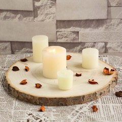 Natural Round Poplar 11-15″ wide Wood Slices Wedding Decorations Centerpieces