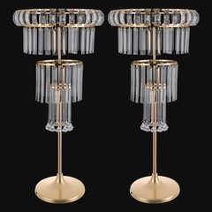 2PCS Wedding Flower Stand, 4 Tiers Flower Stand, Gold Wedding Centerpieces Stand
