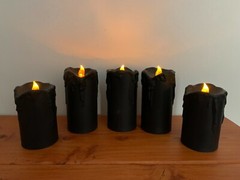 Battery Operated Flickering Pillar Candle Sets
