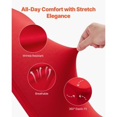 Uimoso 50PCS Red Spandex Chair Covers for Weddings, Parties, and Dining Events