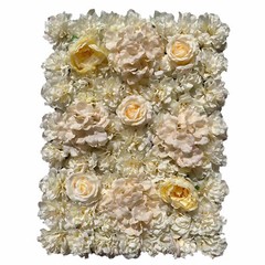 6 Pack Artificial Silk Flower Wall Panels for Wedding & Party Decor