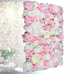 New 6* Artificial Flower Wall Hydrangea Panel Bouquet Wedding Party Home Decor