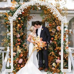 Weatherproof White Wedding Archway Backdrop Stand Garden Arch Trellis Arbor 2.4M