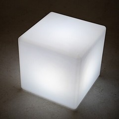 16″ Assorted Cordless Light Up CUBE STOOL LED Furniture Party Events Decorations