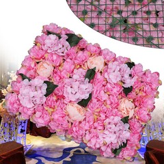 6Pcs Artificial Flower Wall Panels 60*40cm Floral Backdrop Wedding Party Decor