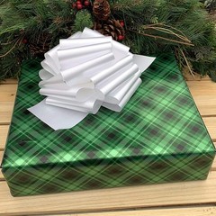 White Wedding Decorations Pull Bows – 8” Wide, 1 Count (Pack of 12),