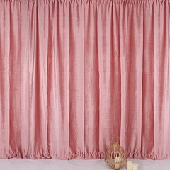 DUSTY ROSE 8 ft Premium Velvet Backdrop Curtain Party Wedding Booth Decorations