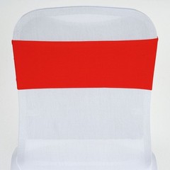 10 Red Spandex STRETCHABLE CHAIR SASHES Wedding Party Decorations SALE