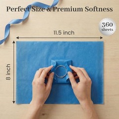 TOXOY 360 Sheets Tissue Paper Bulk, 11.5 x 8 Inch Gift medium, Multicolor