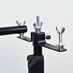 BLACK 10 ft Double Cross Bars Mounting Hardware BACKDROP STAND KIT Wedding Party