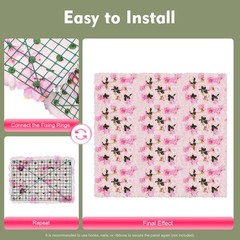 12* Artificial Flower Wall Panel Wedding Backdrop Event Party Flower Wall Panel