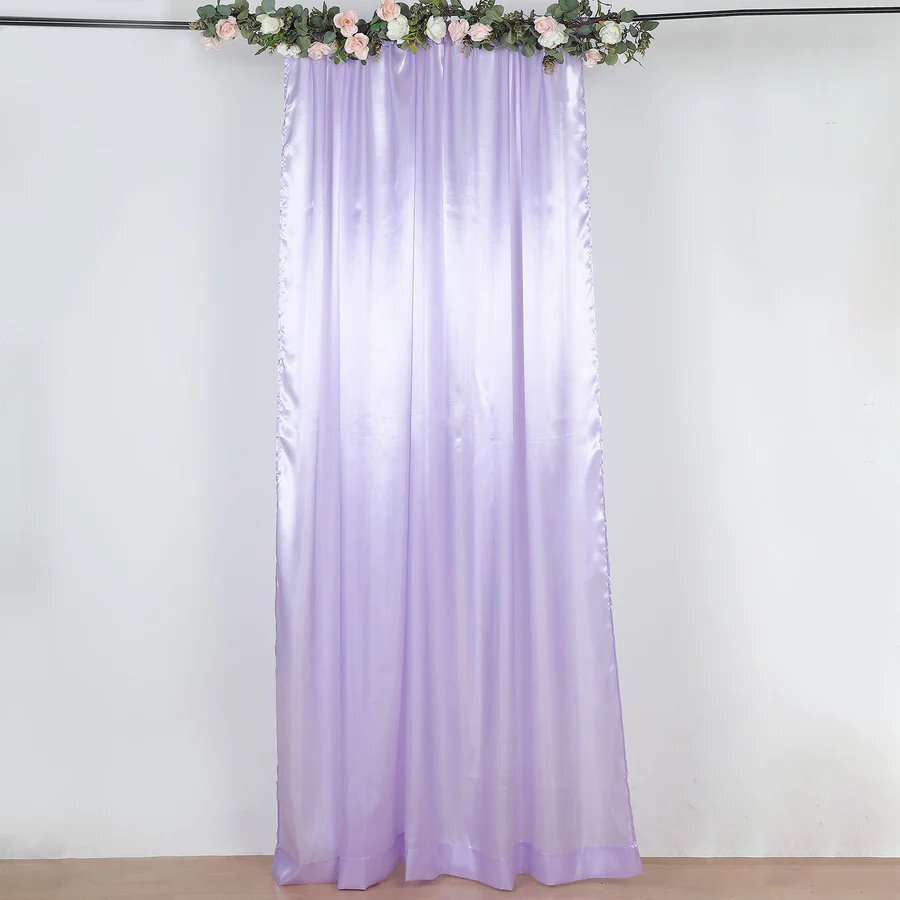 8×10 ft LAVENDER Satin CURTAIN Wedding Photography Backdrop Panel Party