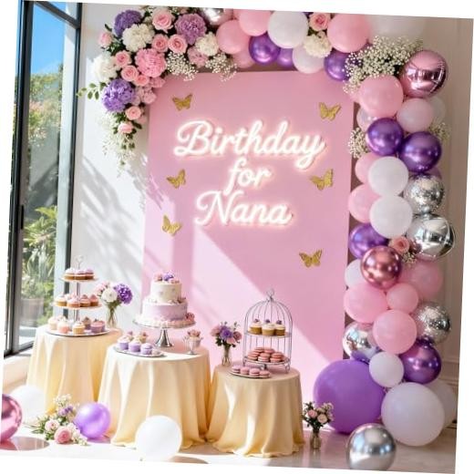 Square Arch Backdrop Covers 6.6FT x 4FT Spandex Fitted Stretchy 6.6*4FT Pink