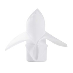 50pcs Polyester Cloth Napkins – 20 x 20 inch White Dinner Washable Napkins wi…