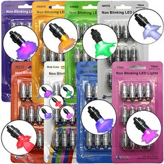 24 Amber Blue Green Mini Waterproof Balloon LED Bulb Decor Party Wedding Light
