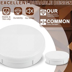 24 Pcs 1-1/4″ Wrought Iron Chair Leg Caps Heavy Duty Nylon Furniture Pads Round