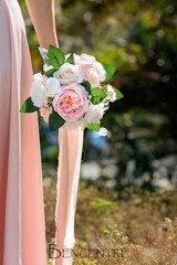 7 Inch Blush Bridesmaid Bouquets Set of 4,Pink Wedding Bouquets,Small Wedding…