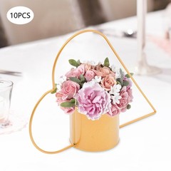 10 Pcs Meta Gold Centerpiece Elegant Wedding Centerpieces for Tables Decor