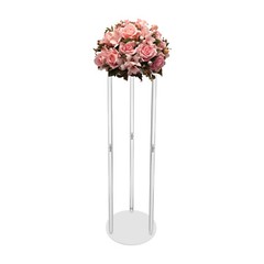 10pcs 80cm Acrylic Artificial Flower Vase Stand Wedding Centerpieces Decoration