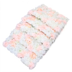 5x Artificial Flower Wall Panels Wedding Party DIY Silk Flowers Backdrop Decor