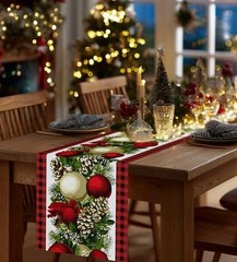 Christmas Table Runner,13”X72” Seasonal Christmas Decorations Table Runner,