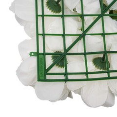 3D Flower Wall Panel-12pcs Artificial Flower Wall Background Silk Rose WeddingUS