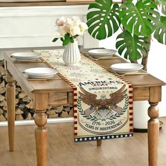 Anniversary USA Table Runner Birthday Kitchen Dining Table 13 x 90 inch