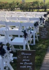 18 wedding walking aisle flowers in the vase (modern colors) see the pictures