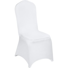 150pcs White Chair Covers Stretch Polyester Spandex Party Wedding Decorations