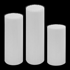 3X Foldable Paper Column Display Stands Round Cylinder Display Stands for Party