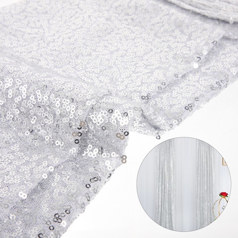 1Set Sequin Backdrop Curtain for Simple and Elegant Wedding Receptions