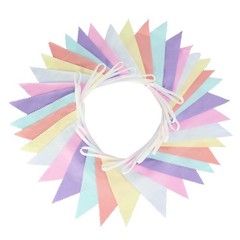 Fabric Bunting Banner Wedding For Birthday Baby Shower Party Home Decoration