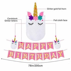 Decor In The Box 6 piece Unicorn Handmade Paper Flower Set, Fully Assembled