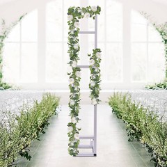 Wedding Arch Rack Iron Balloon Frame Metal Wrought Flower Stand Rack Party White