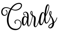 CARDS Vinyl Sticker V2 Wedding Gifts Box Label – Die Cut Decal