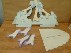 Vtg American Greetings Honeycomb Bells Cluster Tissue Wedding Table Decoration +