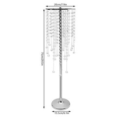 10pc Crystal Silver Flower Stand 75cm Large Flower Stand Wedding Decor