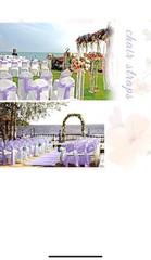 27 Satin Chair Sashes Banquet Chair Cover Bows Wedding Party Kitchen lavender