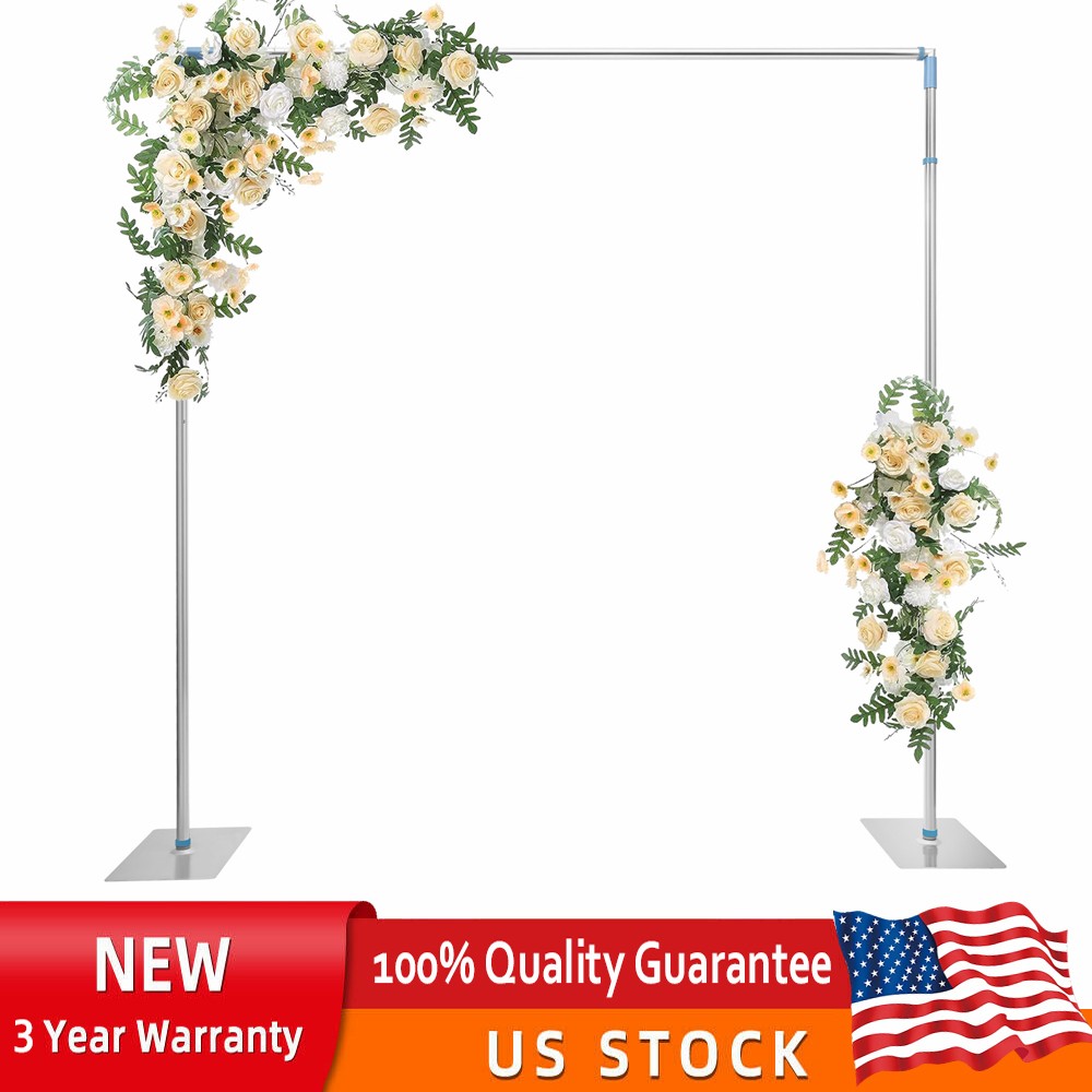 10ft x 10ft Backdrop Stand Pipe Kit Heavy Duty Wedding Back Adjustable Stand