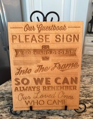 Wedding Sign Bundle With Metal Stand & 90 Corks Included