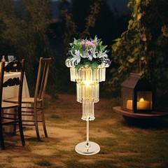 110-220V 4-Tier Flower Stand With 2*LED For Wedding/Parties/Birthdays Decoration
