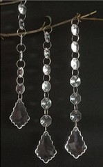 30Pcs String Teardrop Acrylic Crystal Bead Garland Chandelier Hanging Wedding
