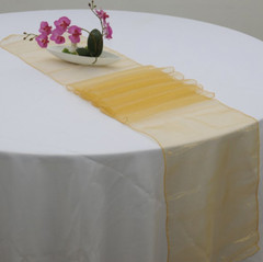 25x Gold Organza Chair Sashes Bows Ties Wedding Birthday Party Venue Decoration