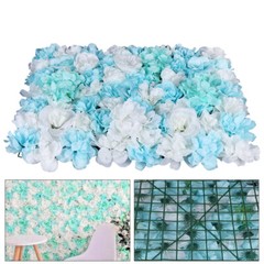 12PCS Wedding Valentine’s Backdrop Decor Artificial Silk Rose Flower Wall Panels