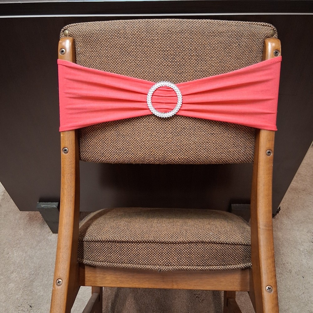 Party/Banquet Decoration 40 Pcs. Stretch Chair Cover Sashes w/Slider Buckle