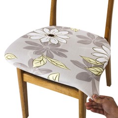 Stretch Seat Covers for Dining Chairs Wedding Banquet Chair Cushion Slipcovers